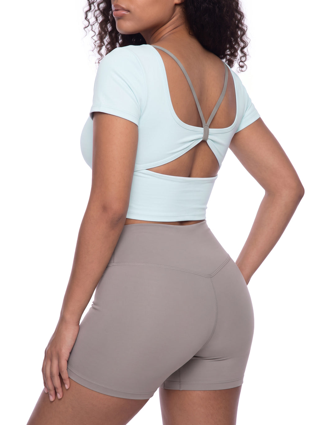 Women's Color Block Yoga T-Shirt gallery image 7