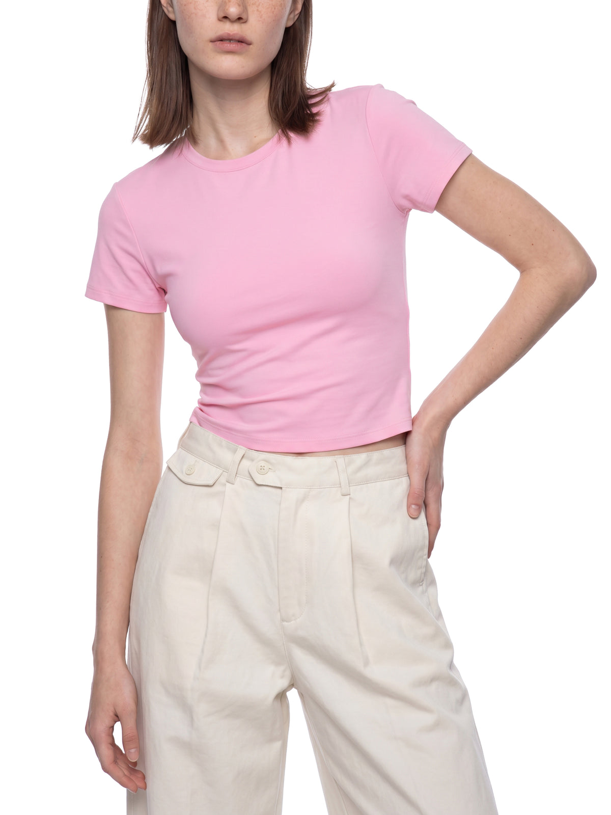 Women's Crewneck Crop T-Shirt gallery 6