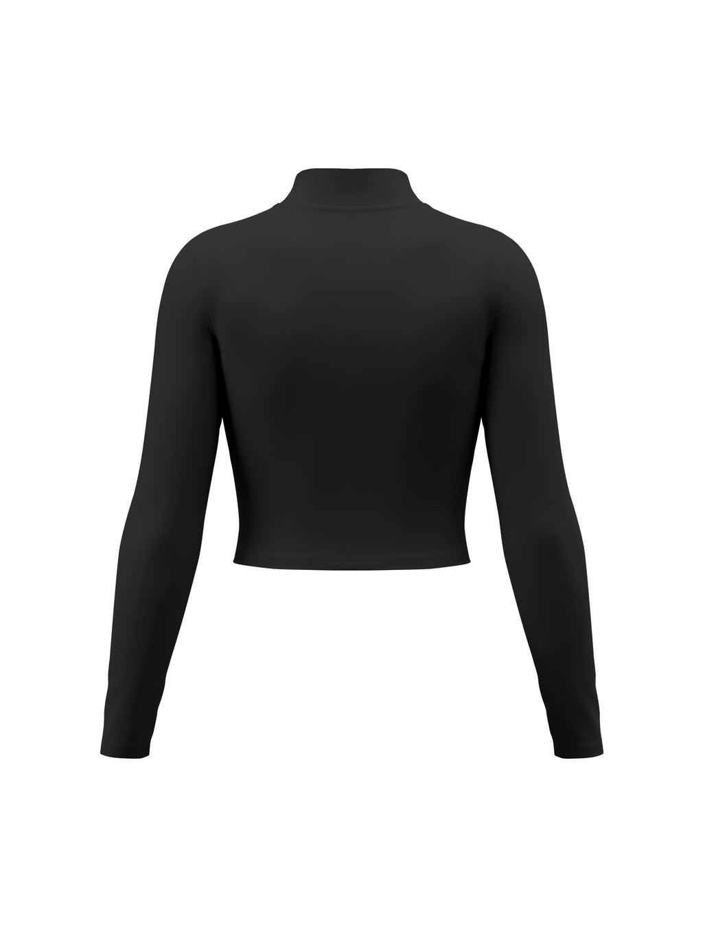 Women’s Crop Yoga Sports Jacket - Black back