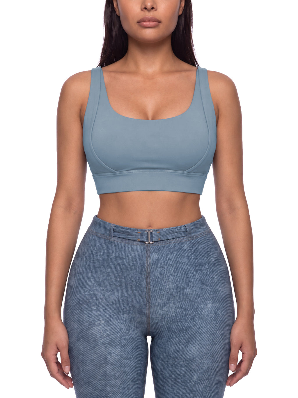 Women's Cropped Yoga Sport Bra gallery image 3