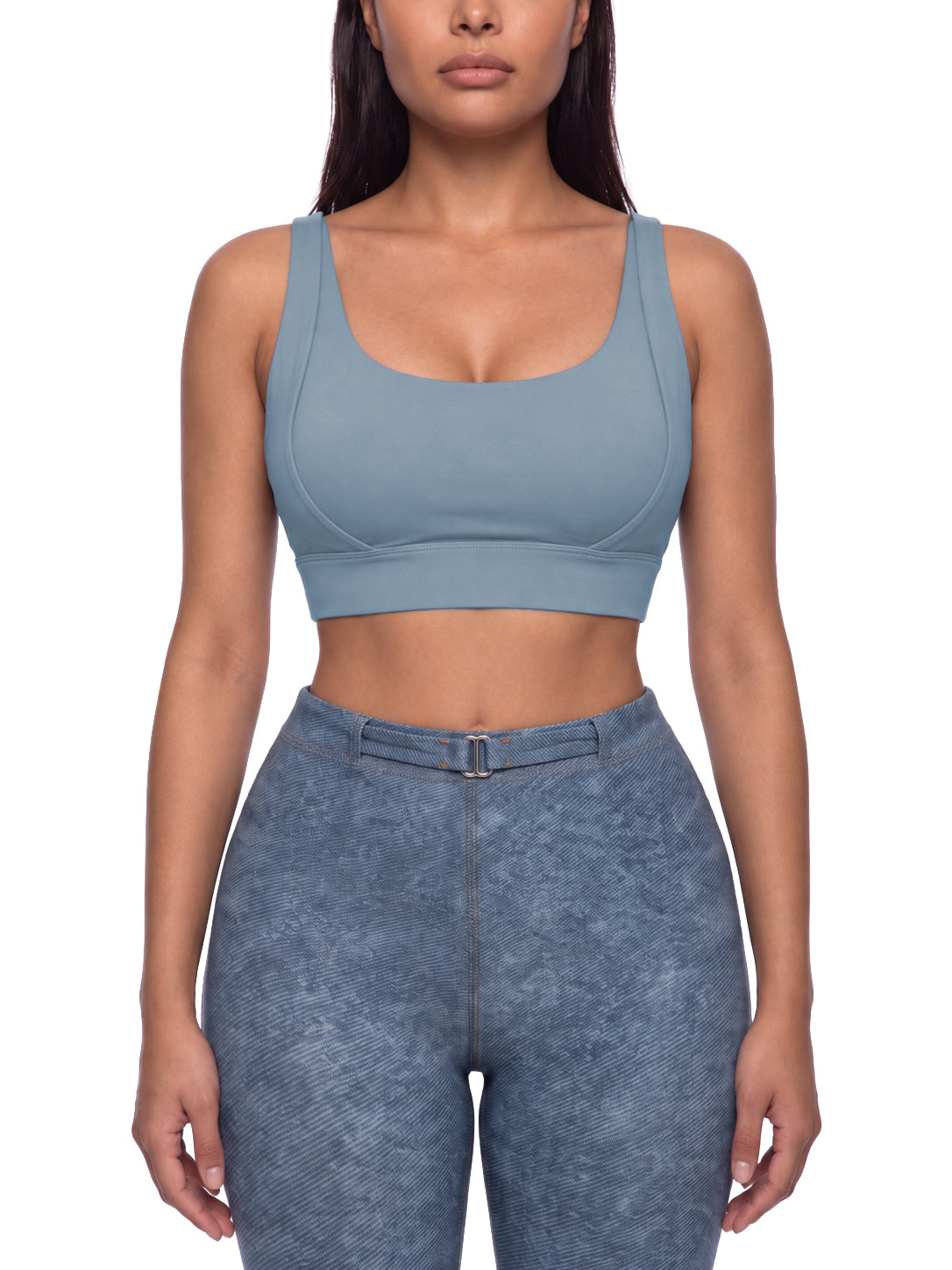 Women's Cropped Yoga Sport Bra gallery image 3