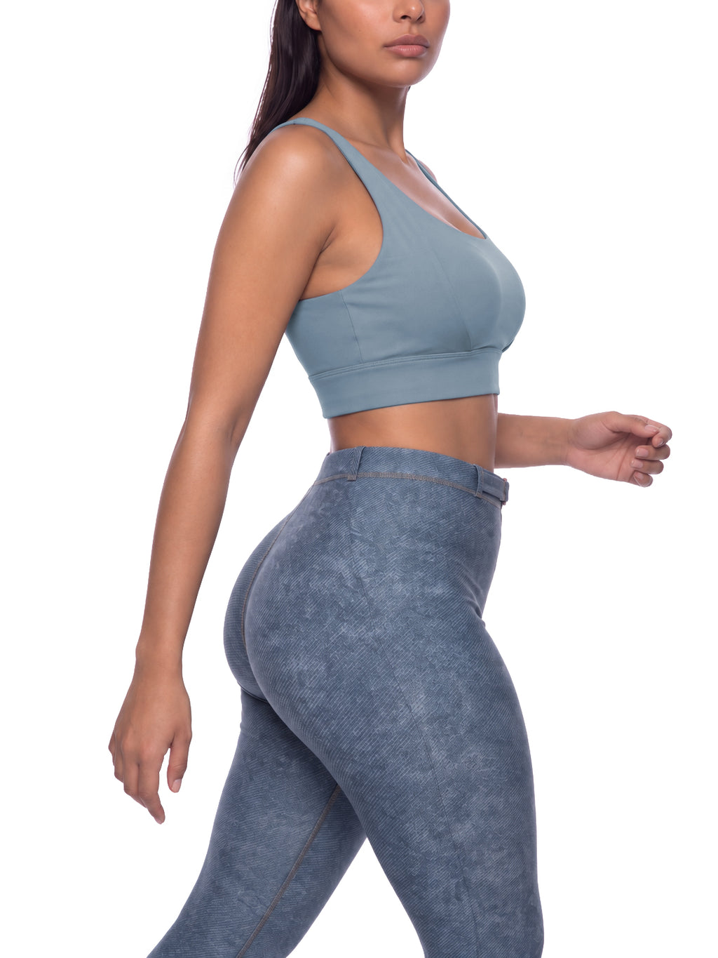 Women's Cropped Yoga Sport Bra gallery image 7