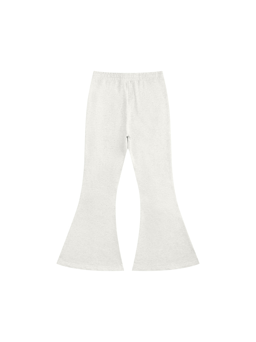 Women’s Flared Sweatpants oat gray back product view