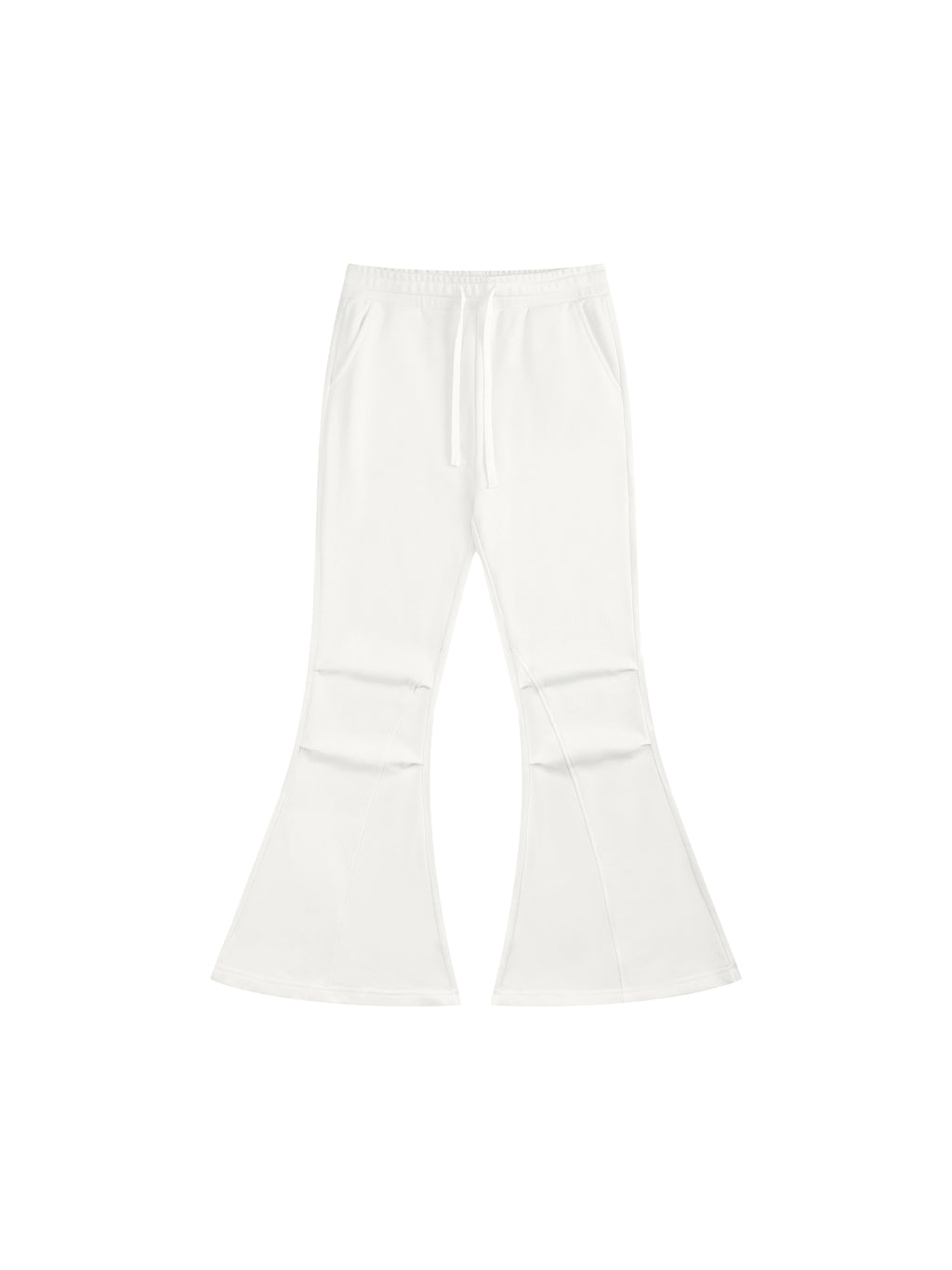 Women’s Flared Sweatpants white front product view