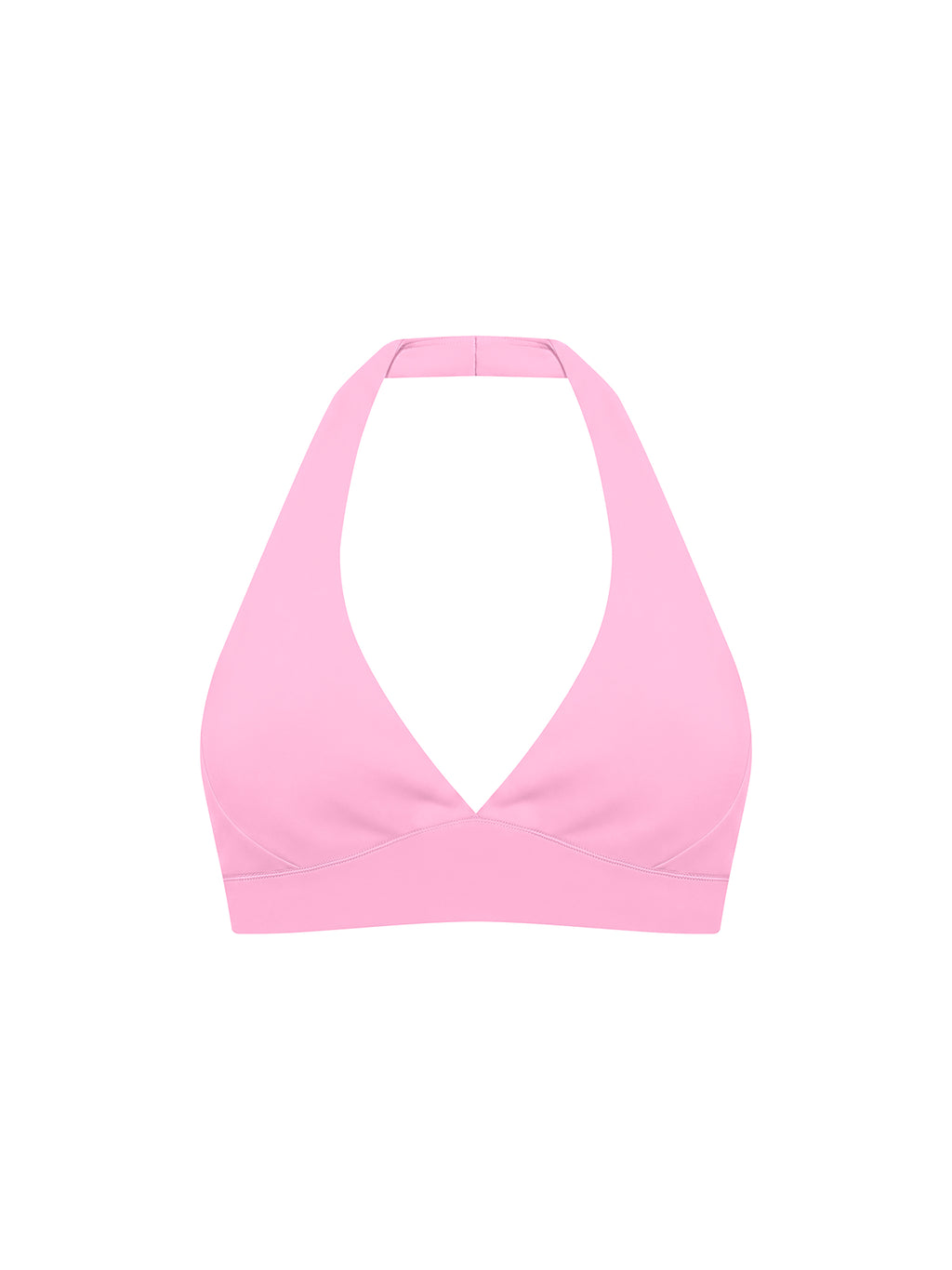 Women’s Halter Yoga Sports Bra pink product view