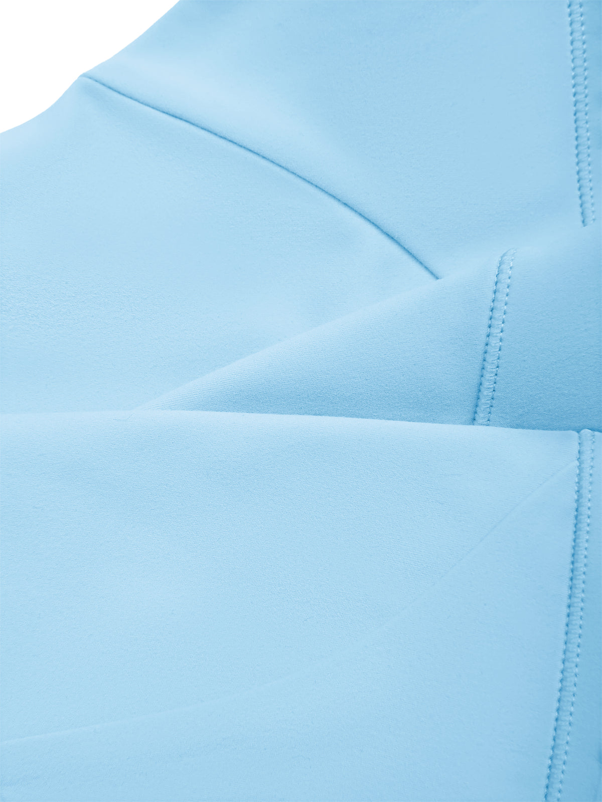 Women’s Halter Yoga Sports Bra sky blue seam detail