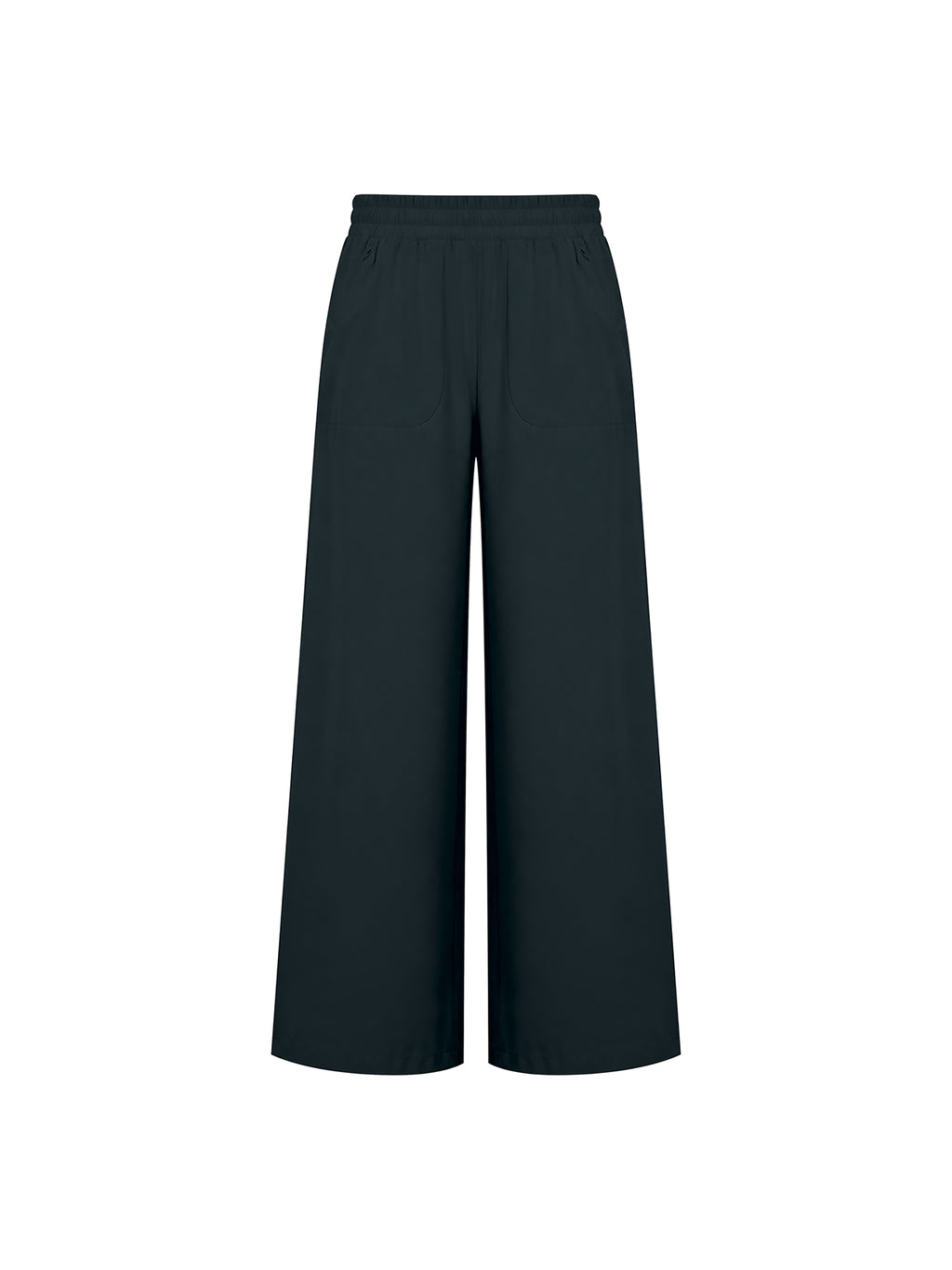 Women’s High-Waisted Wide-Leg Yoga Pants black front view
