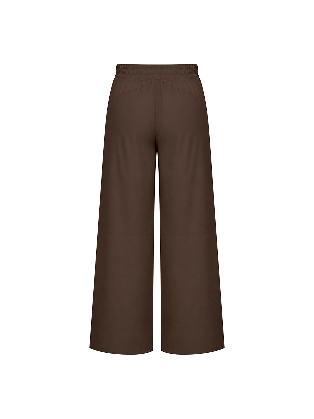Women’s High-Waisted Wide-Leg Yoga Pants brown back view