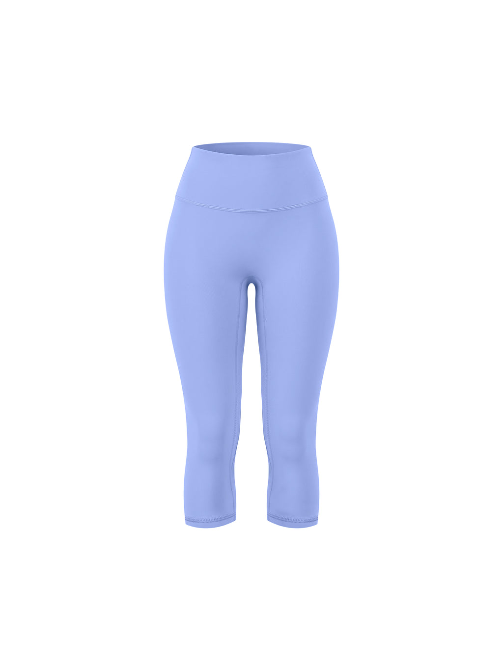 Women's High Waisted Yoga Capri Leggings - Lavender front