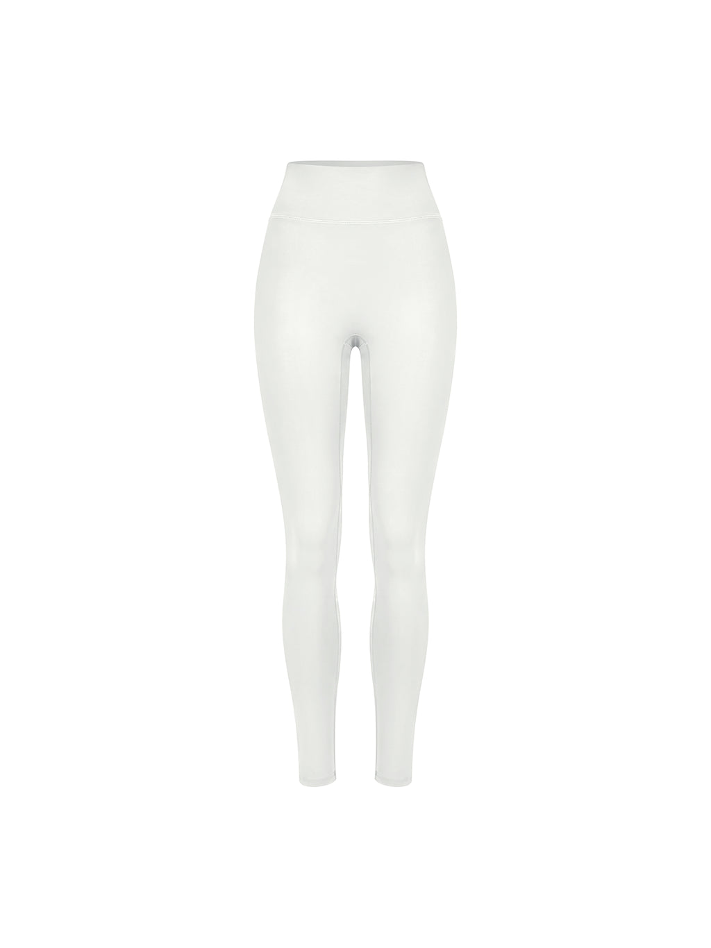 Women’s High Waisted Yoga Leggings - White front