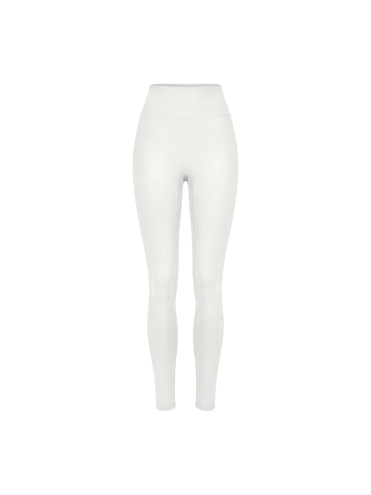 Women’s High Waisted Yoga Leggings - White front