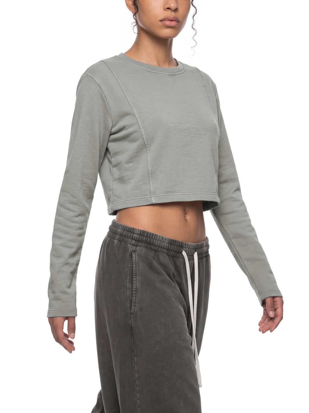 Women's Mineral Wash Crop Sweatshirt - image 6