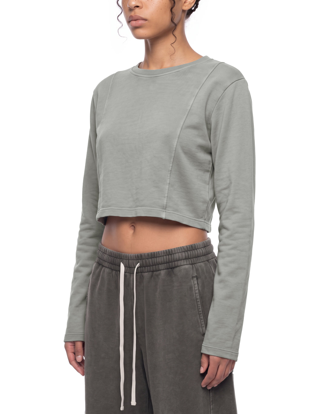 Women's Mineral Wash Crop Sweatshirt - image 7
