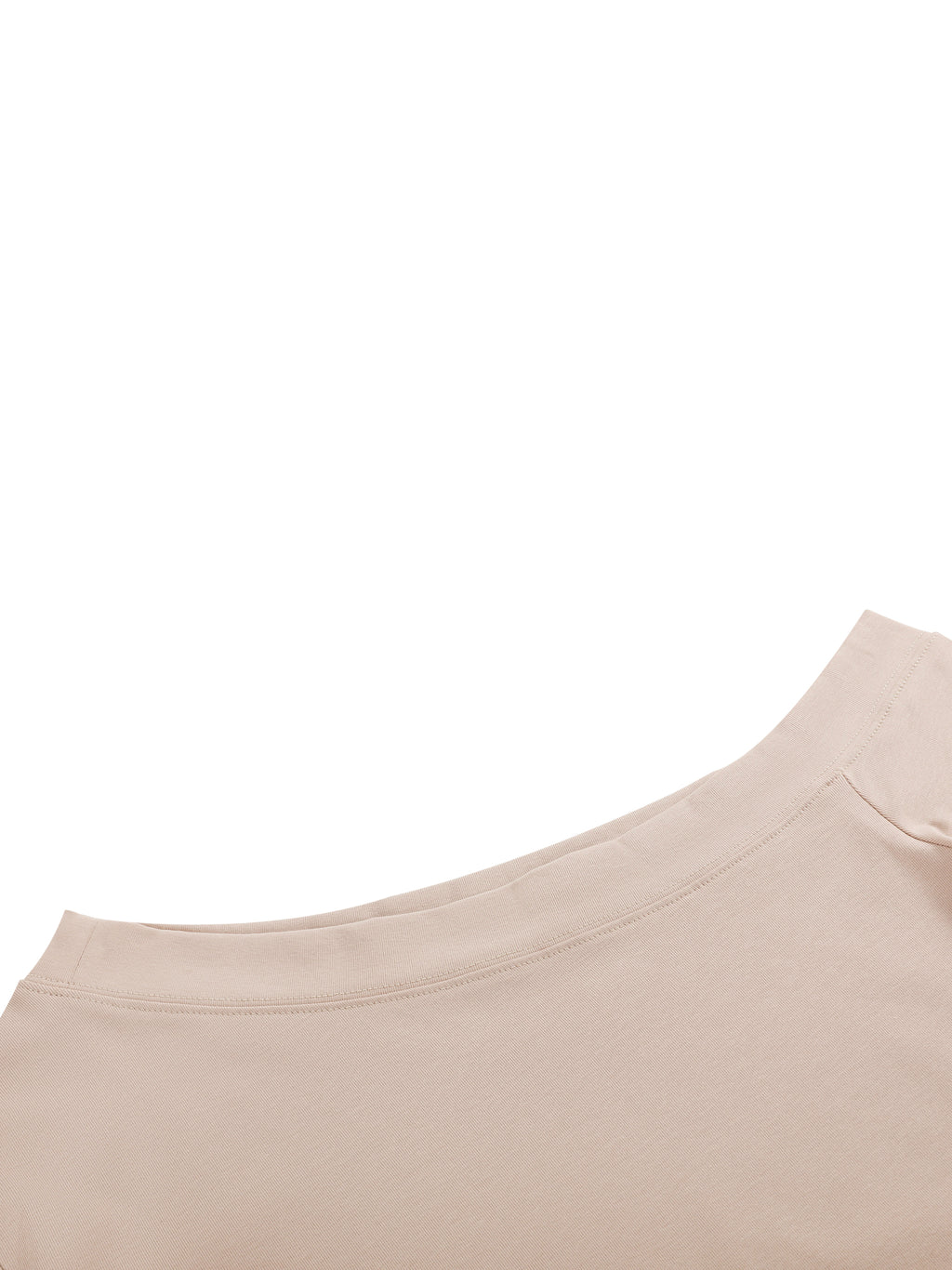 Women’s Off-Shoulder Bell Sleeve T-Shirt neckline detail