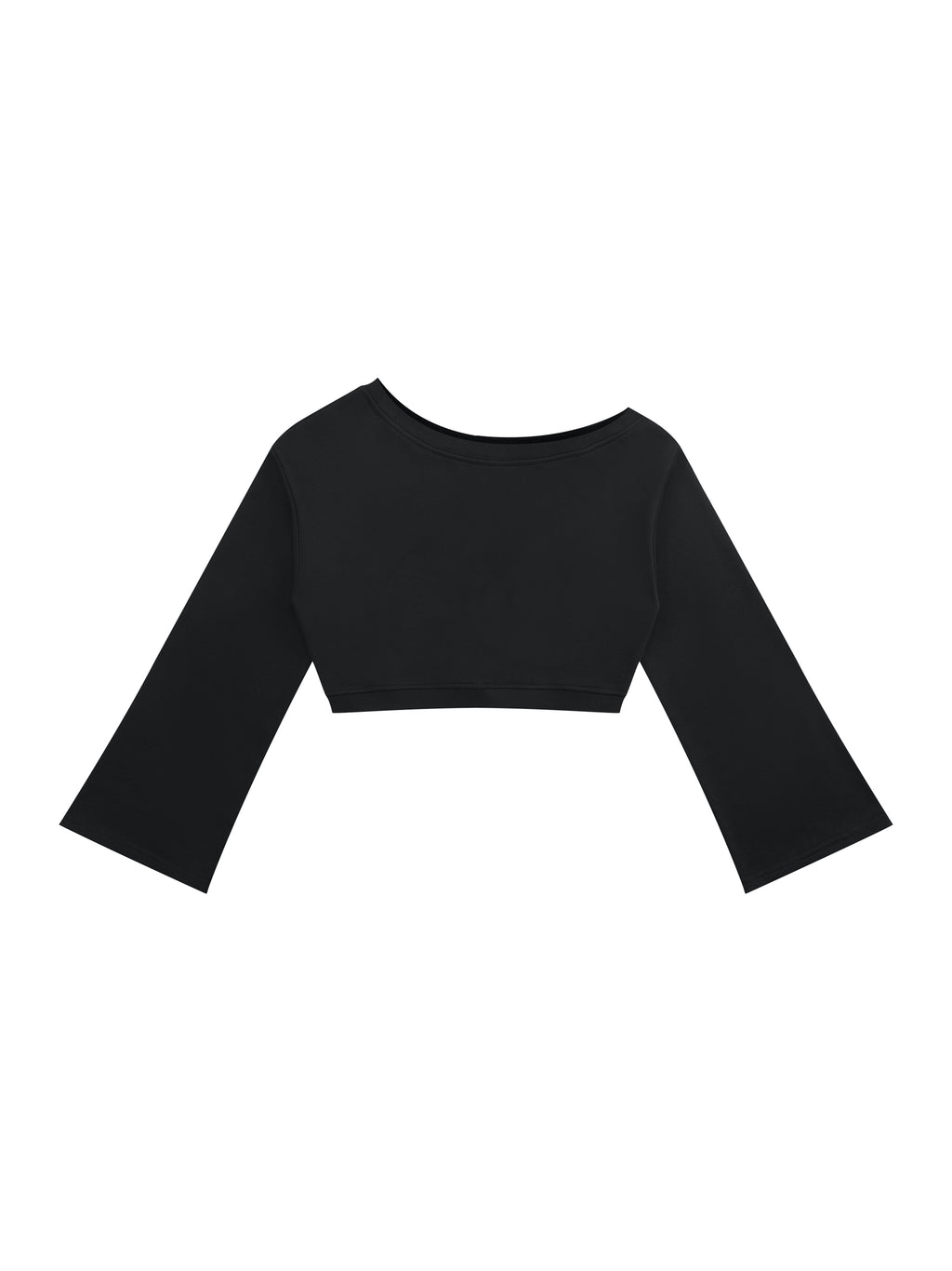 Women’s Off-Shoulder Sweatshirt - Black front