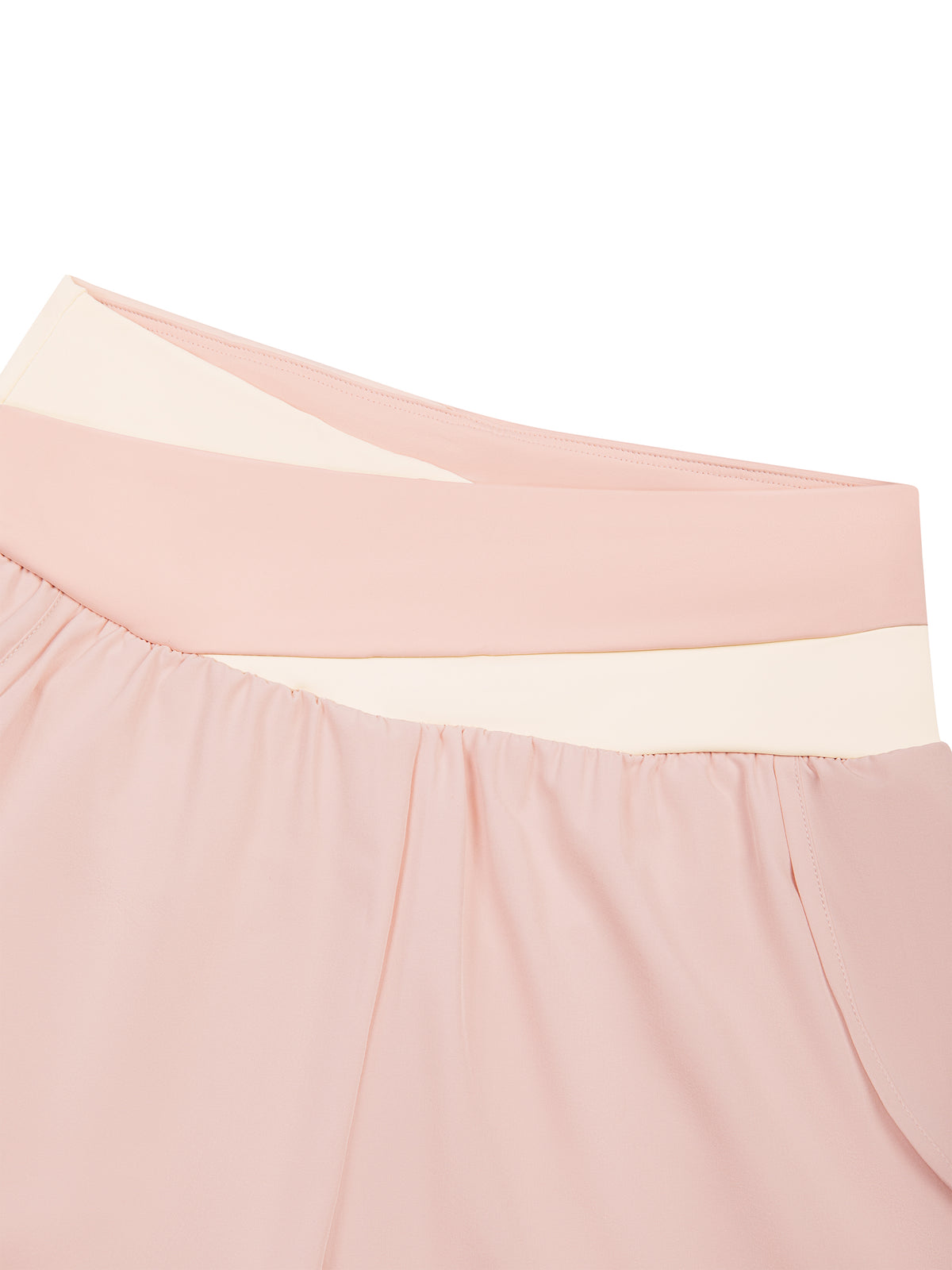 Women’s Panelled High-Waisted Yoga Leggings layered waistband detail