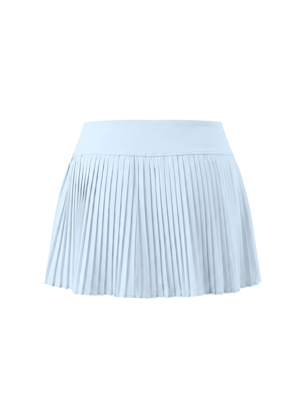 Women’s Pleated Yoga Skort light blue back view