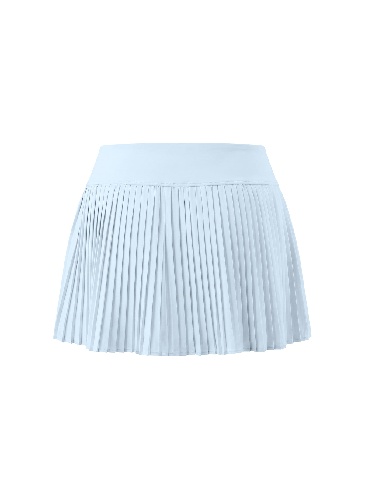 Women’s Pleated Yoga Skort light blue back view