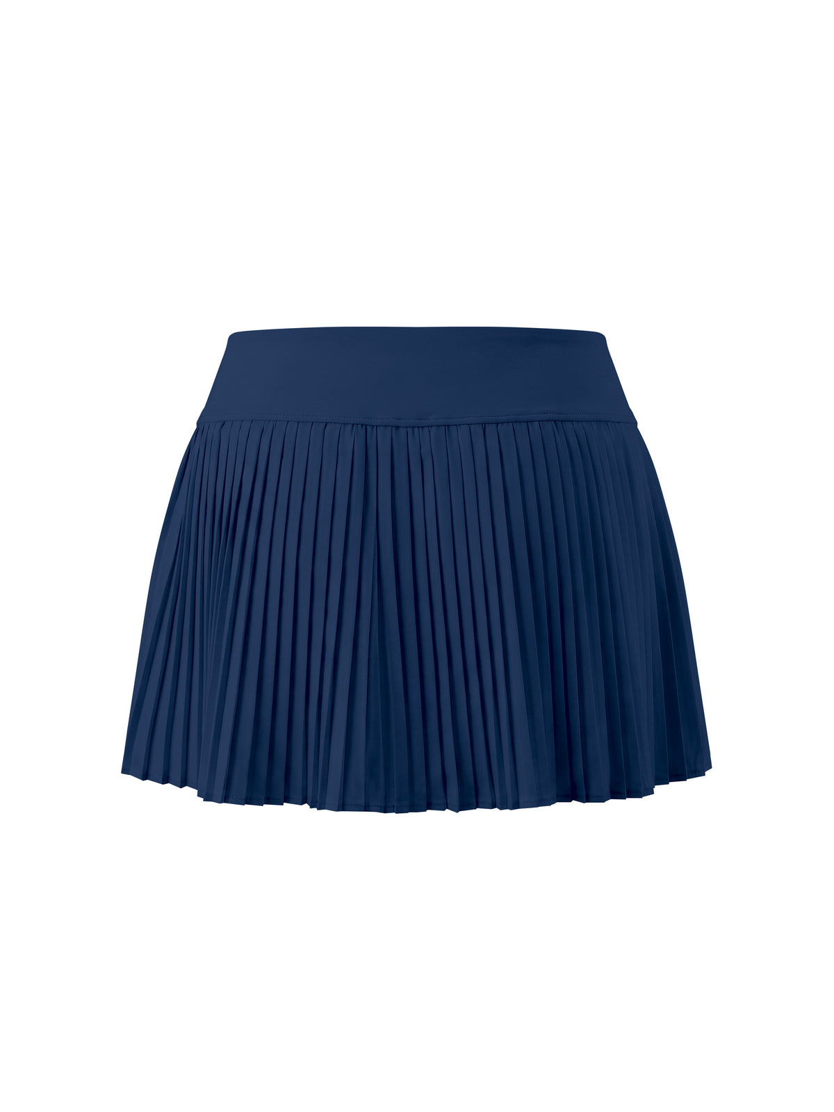 Women’s Pleated Yoga Skort navy blue back view