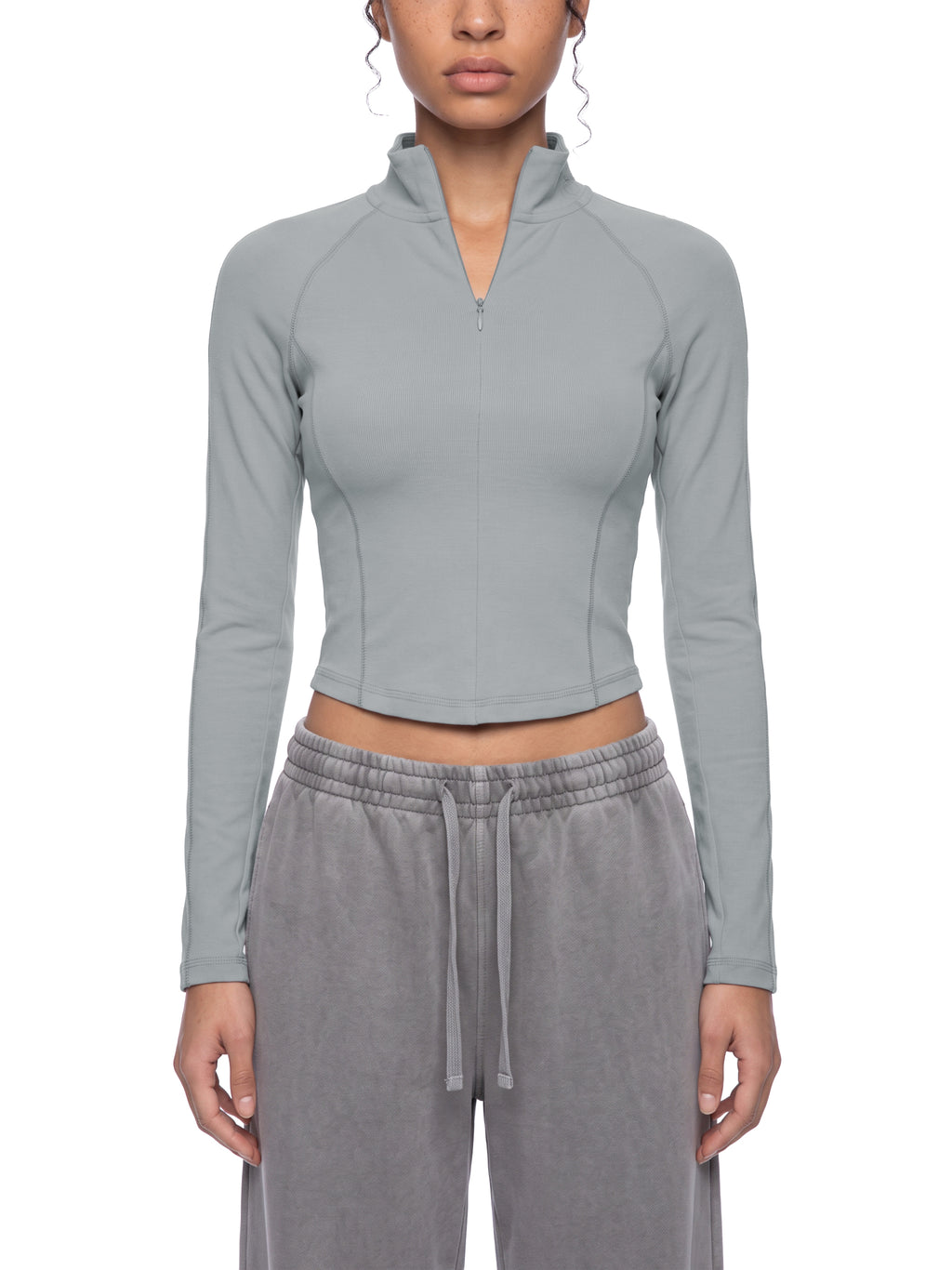 Women's Quarter-Zip Yoga T-Shirt - image 3