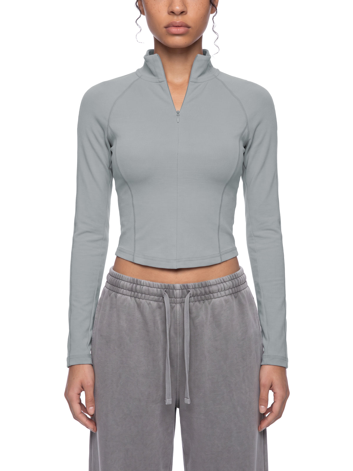 Women's Quarter-Zip Yoga T-Shirt - image 3