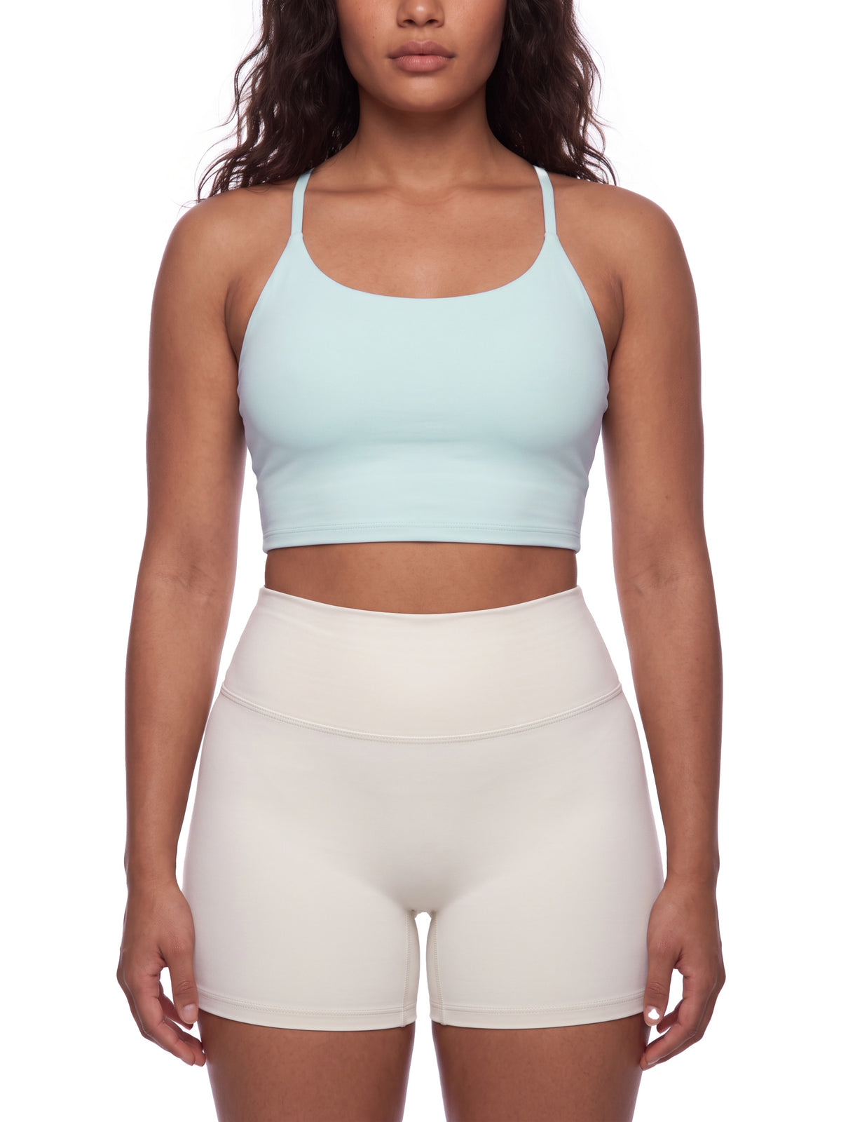 Women's Ruched Cropped Yoga Tank Top - image 3