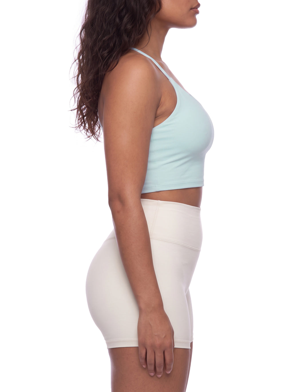 Women's Ruched Cropped Yoga Tank Top - image 4