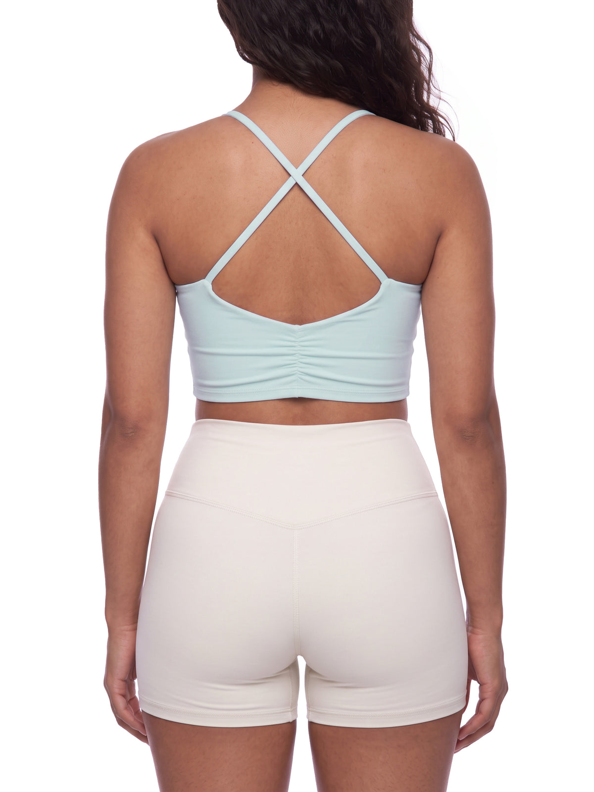 Women's Ruched Cropped Yoga Tank Top - image 5