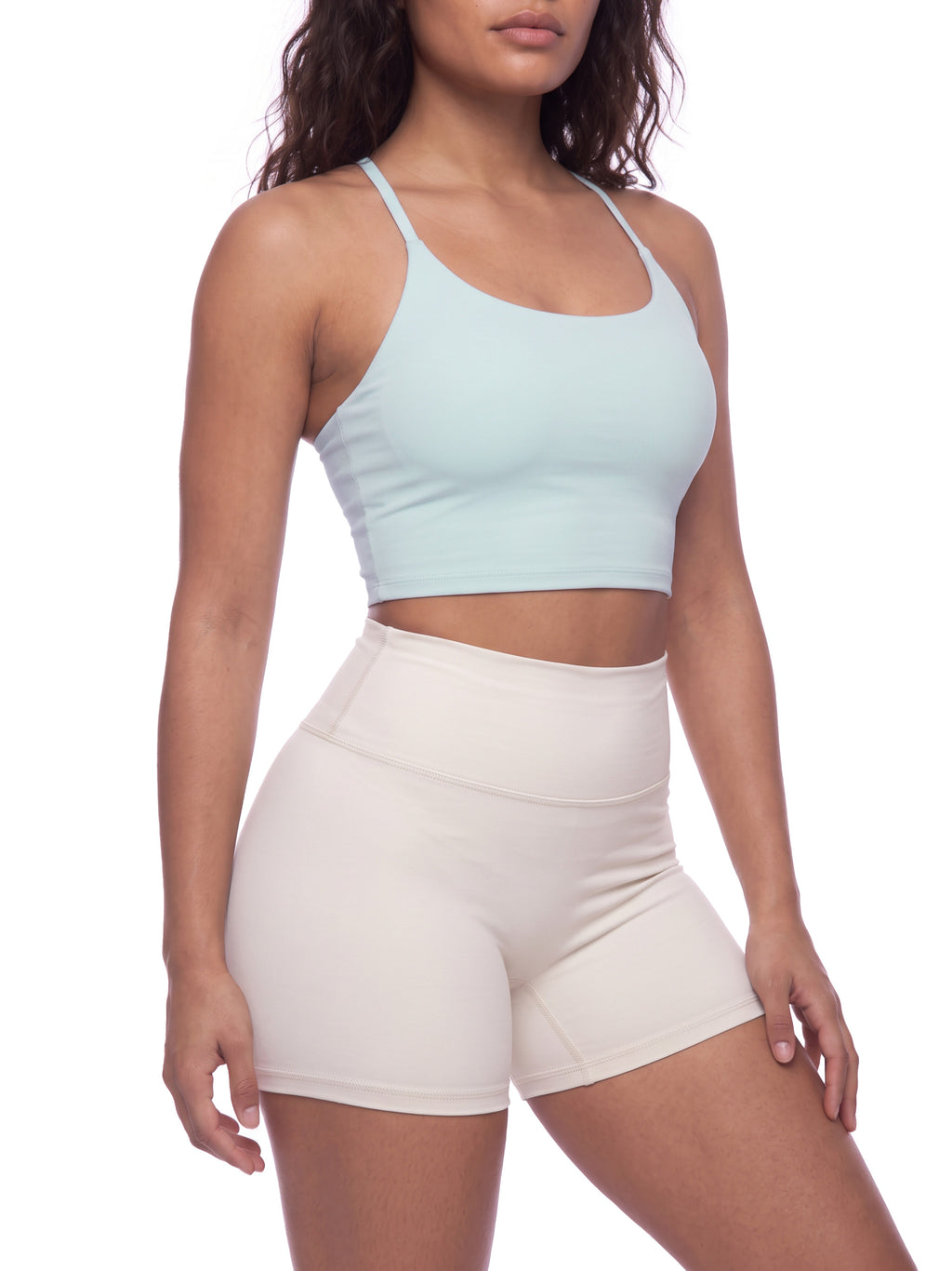 Women's Ruched Cropped Yoga Tank Top - image 6