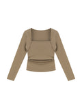 Women's Ruched Long Sleeve T-Shirt - image 18