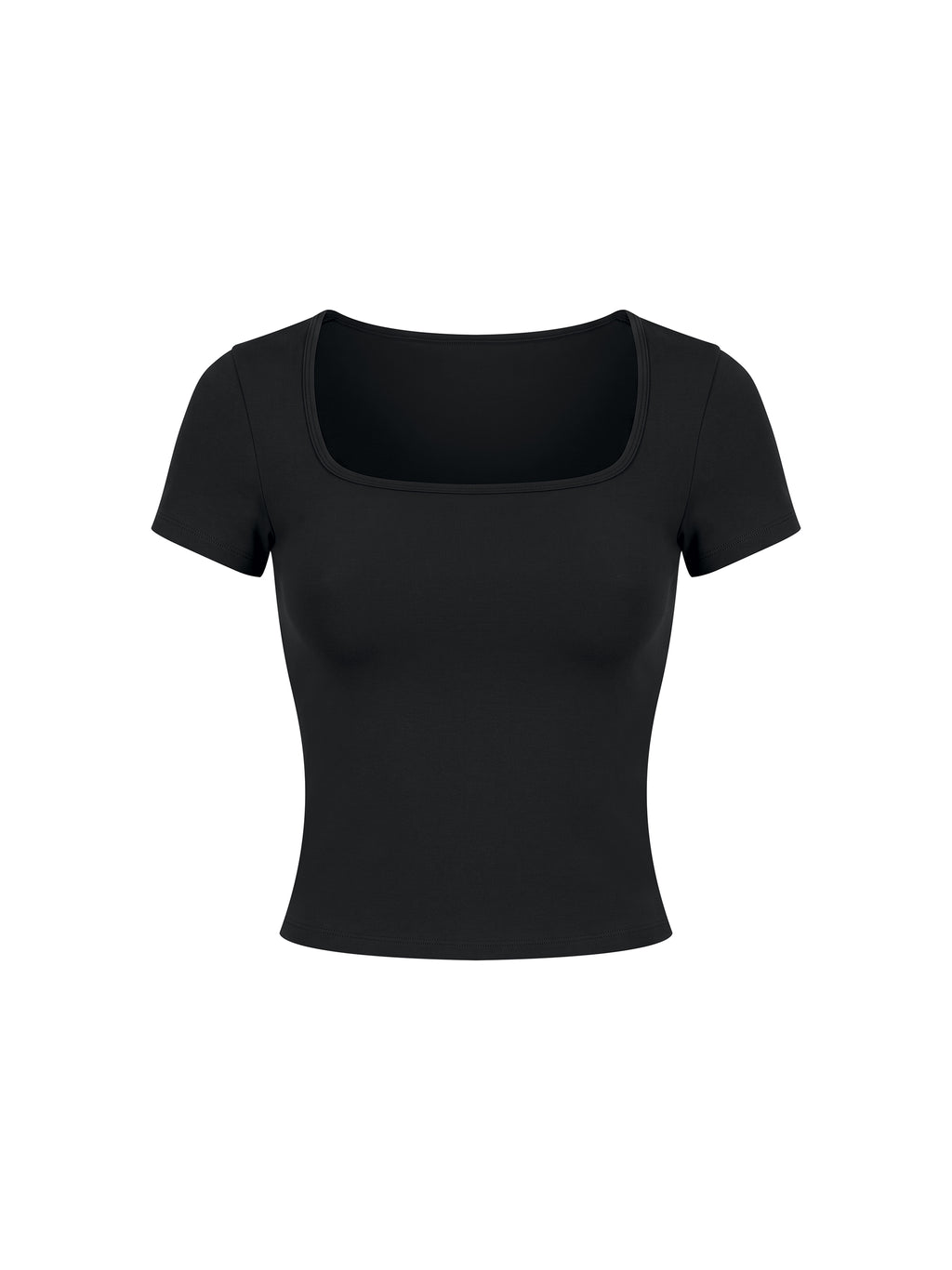 Women’s Square Neck Training T-Shirt - Black front