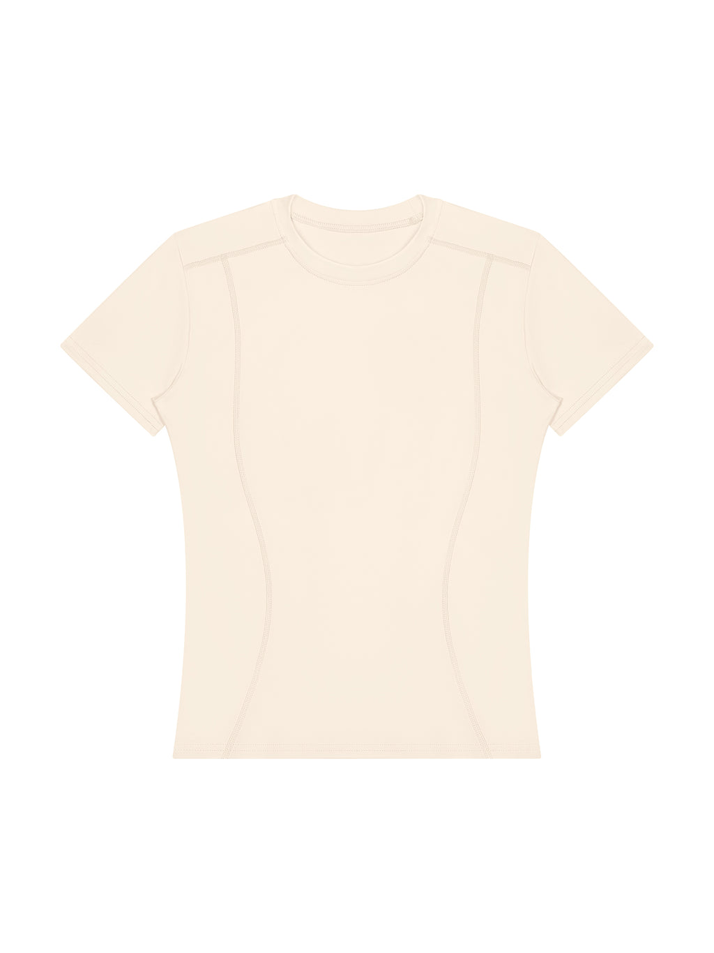 Women’s Topstitch Training T-Shirt - Apricot front