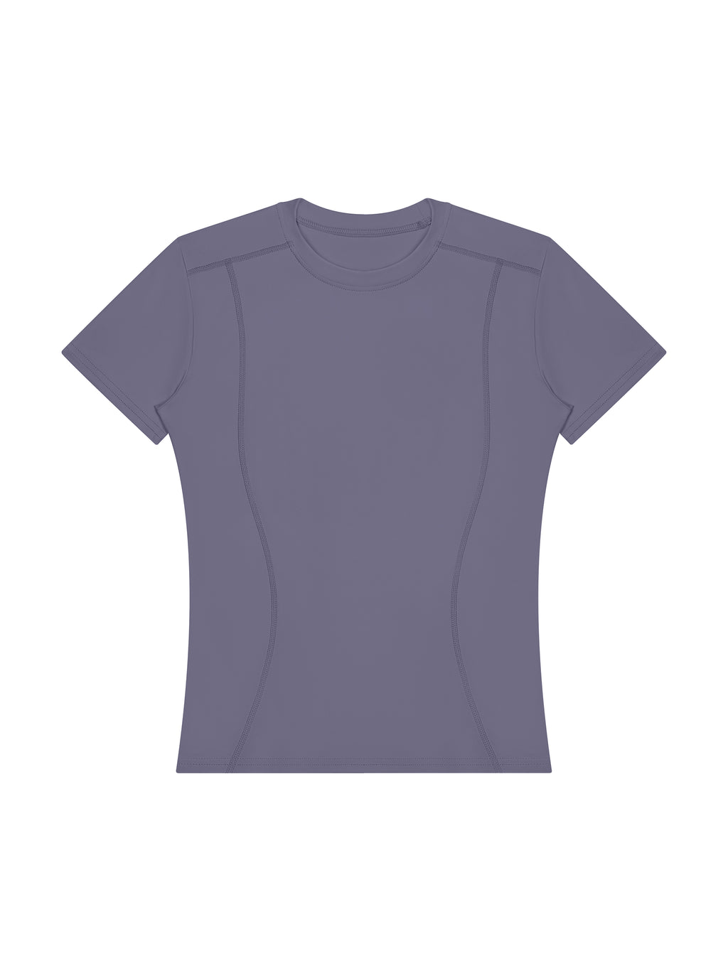 Women’s Topstitch Training T-Shirt - Gray Blue front