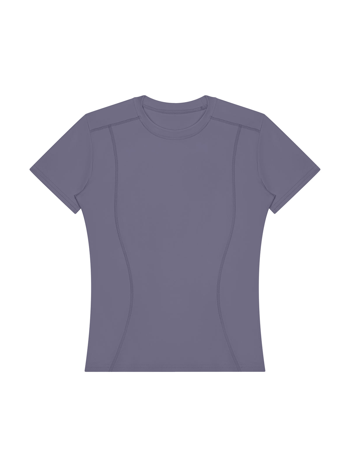 Women’s Topstitch Training T-Shirt - Gray Blue front