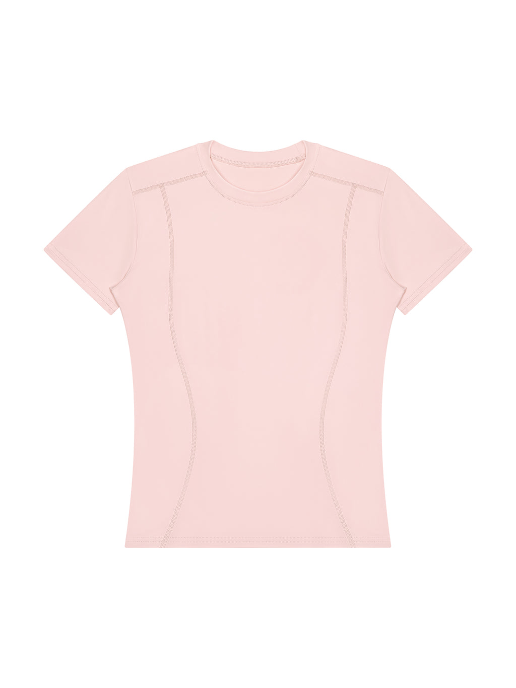 Women’s Topstitch Training T-Shirt - Light Pink front