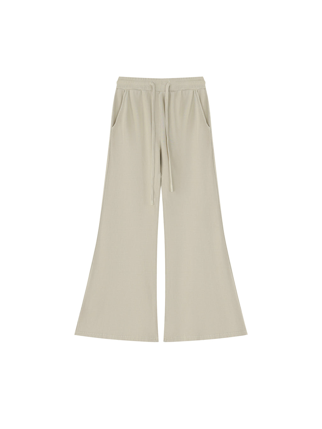 Women’s Vintage Wash Flared Sweatpants apricot front product view