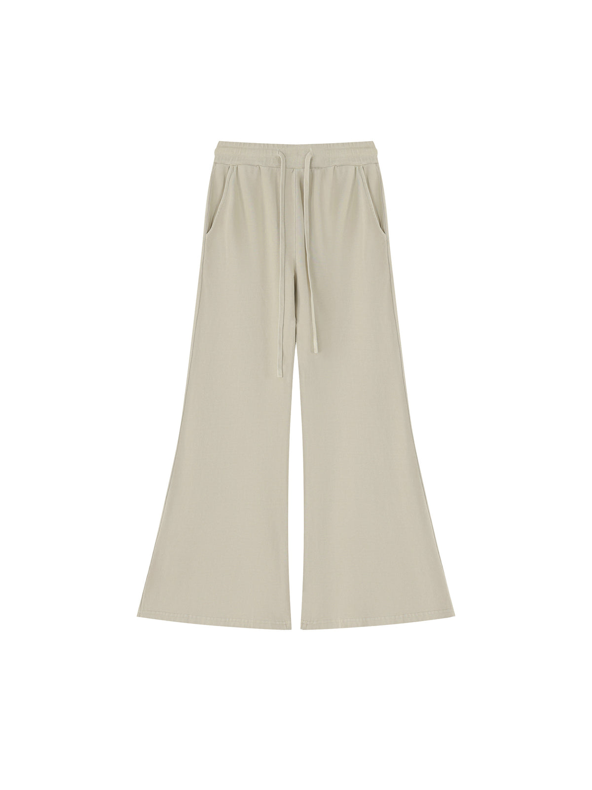 Women’s Vintage Wash Flared Sweatpants apricot front product view