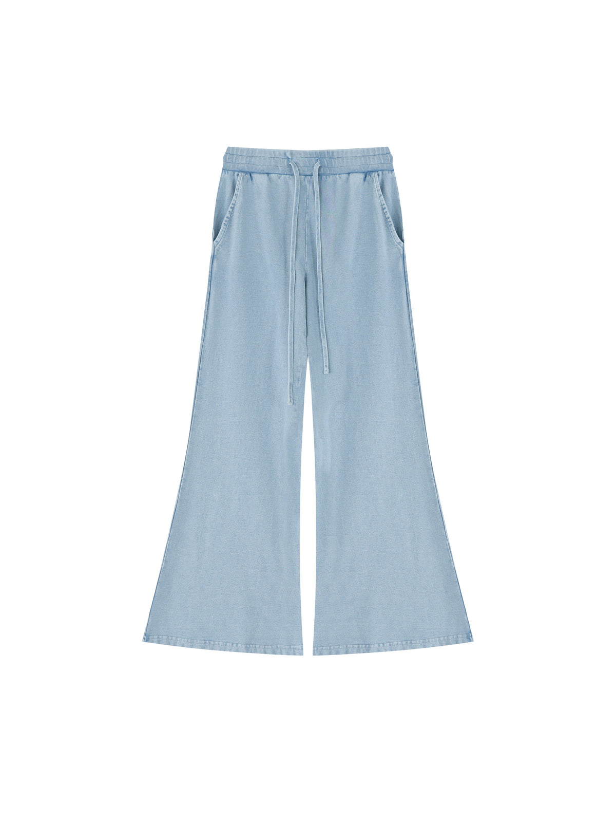 Women’s Vintage Wash Flared Sweatpants gray blue front product view