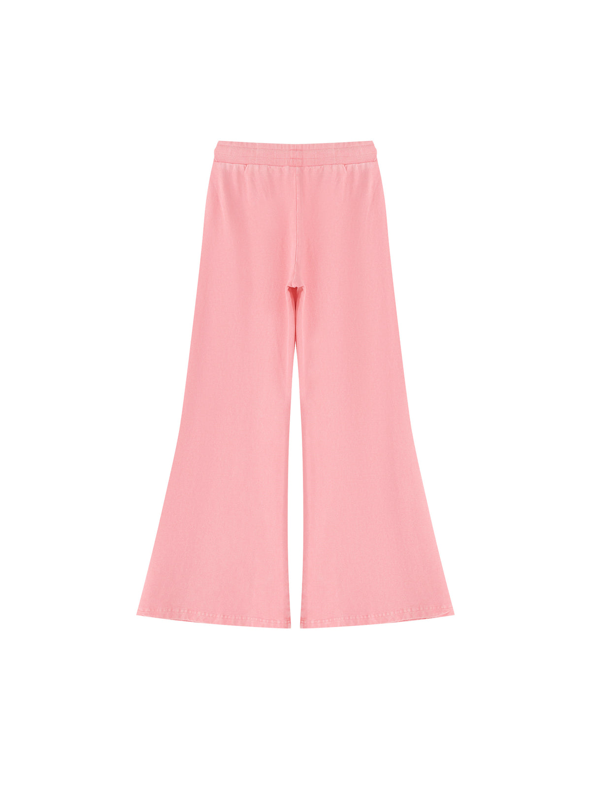 Women’s Vintage Wash Flared Sweatpants pink back product view