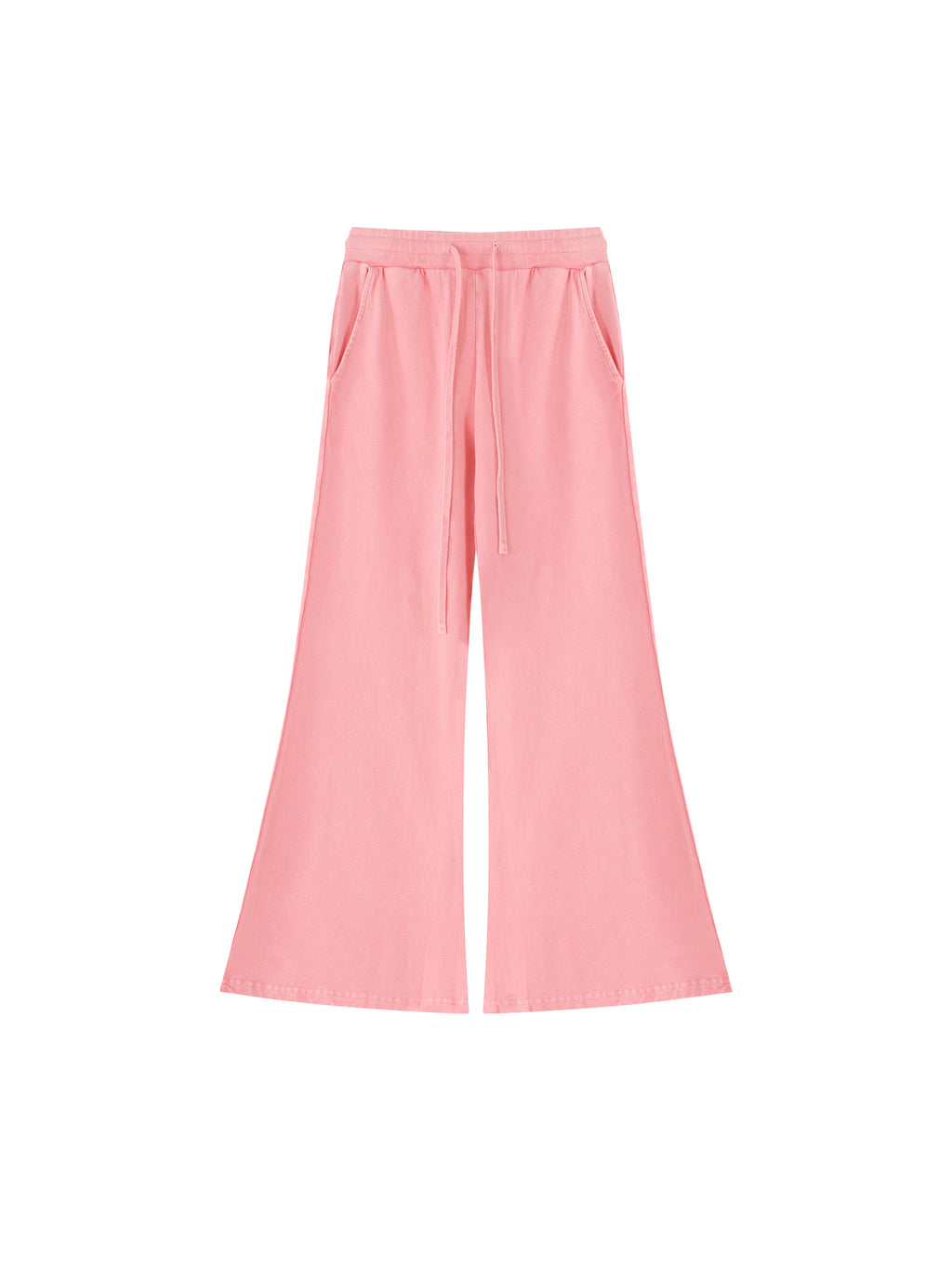 Women’s Vintage Wash Flared Sweatpants pink front product view