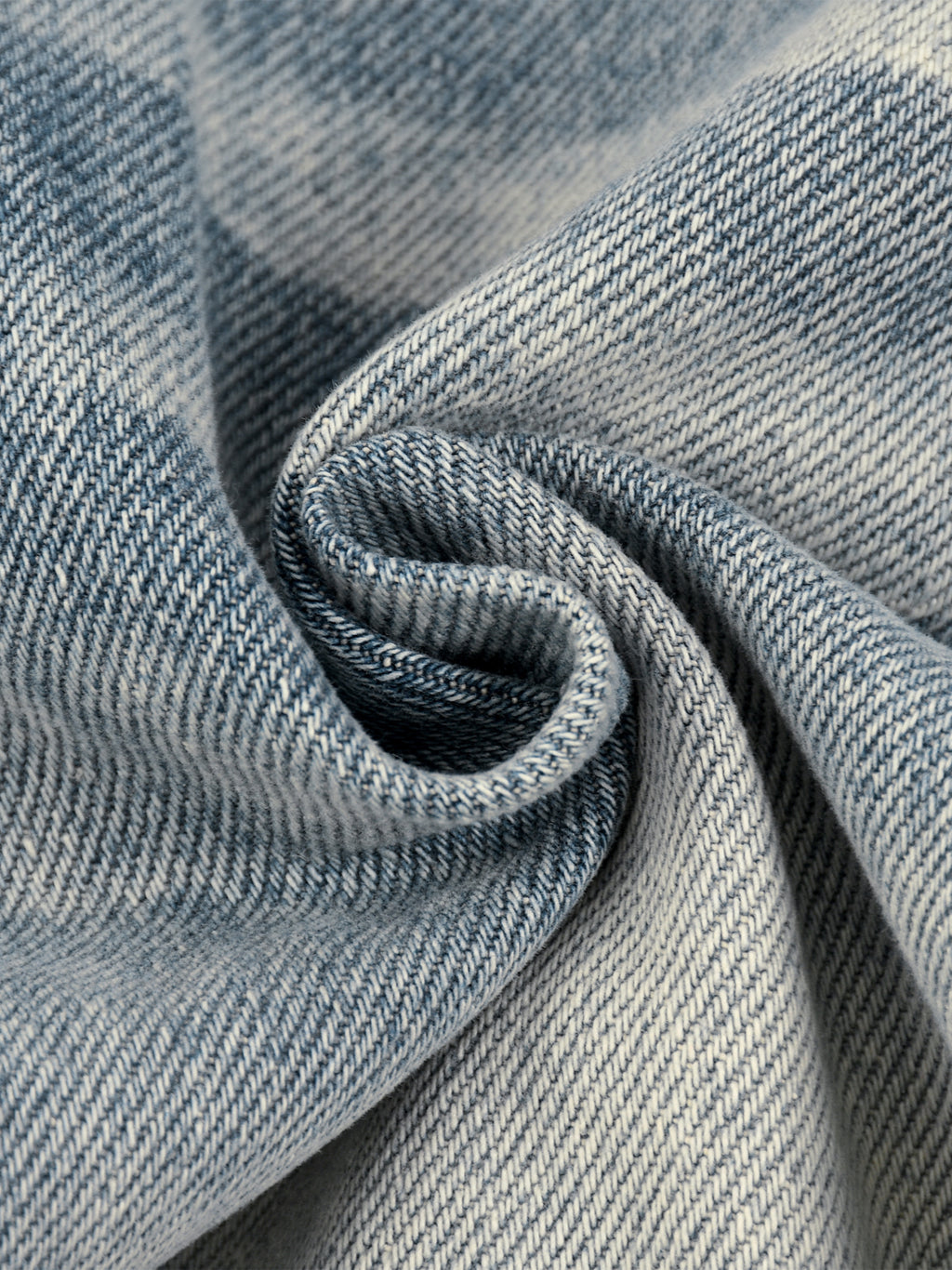 Women’s Vintage Wash Wide Leg Denim Jeans - fabric detail