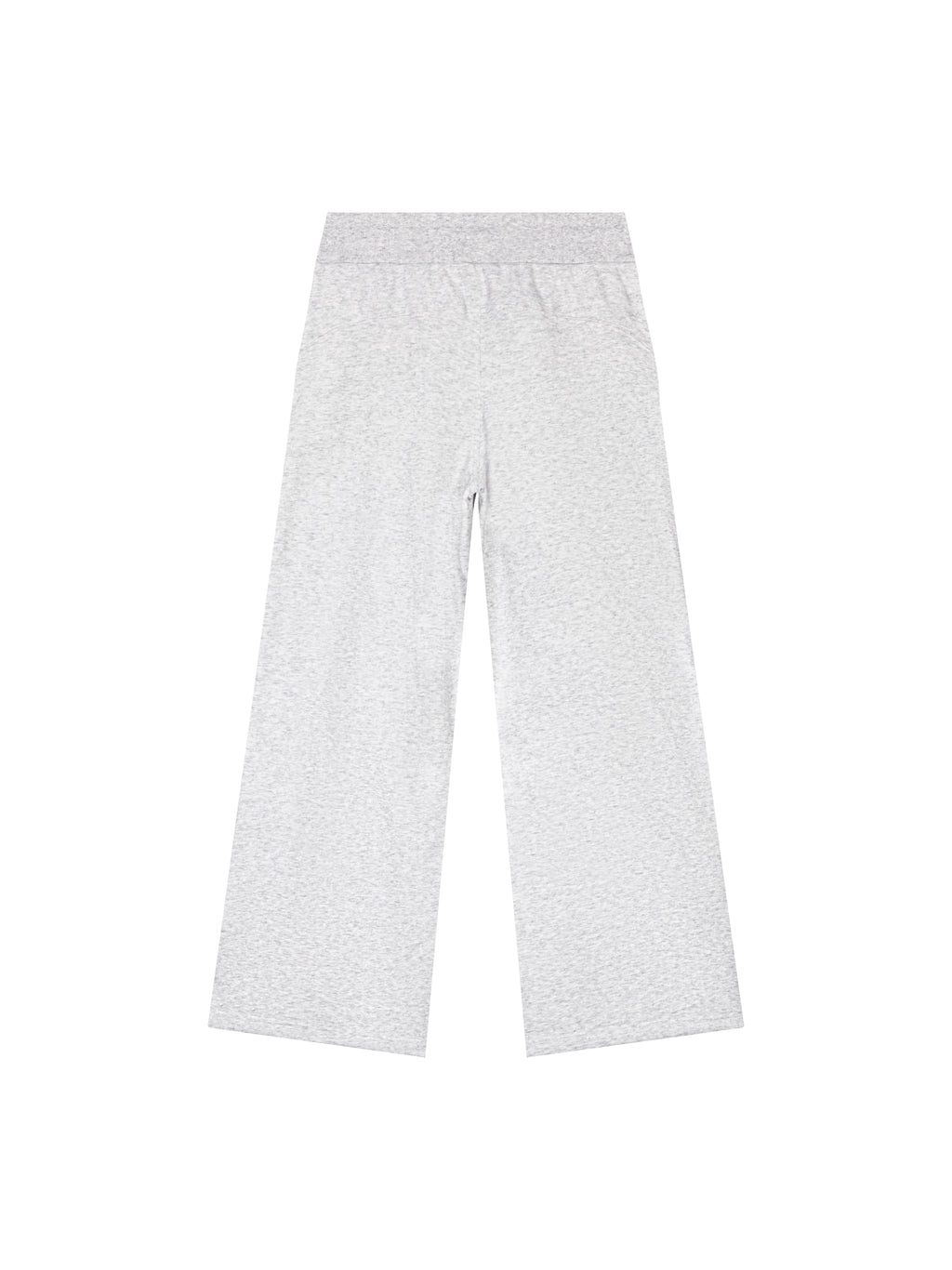 Women’s Wide Leg Fleece Sweatpants cold gray back product view