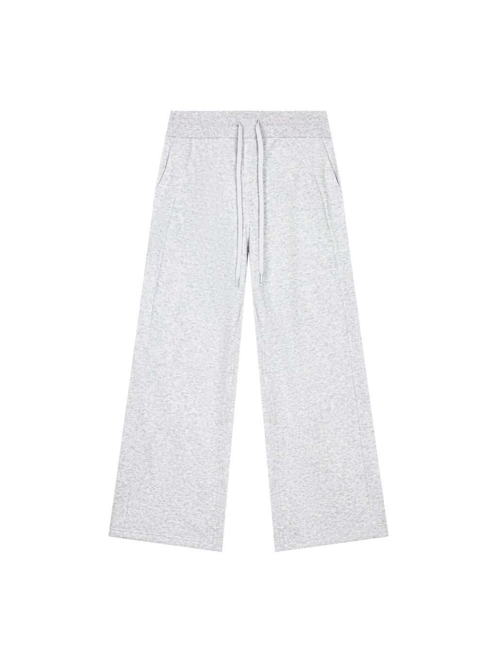Women’s Wide Leg Fleece Sweatpants cold gray front product view