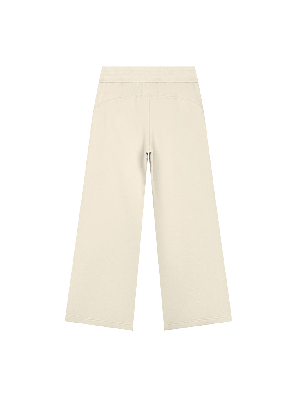 Women’s Wide Leg Fleece Sweatpants mild apricot back product view