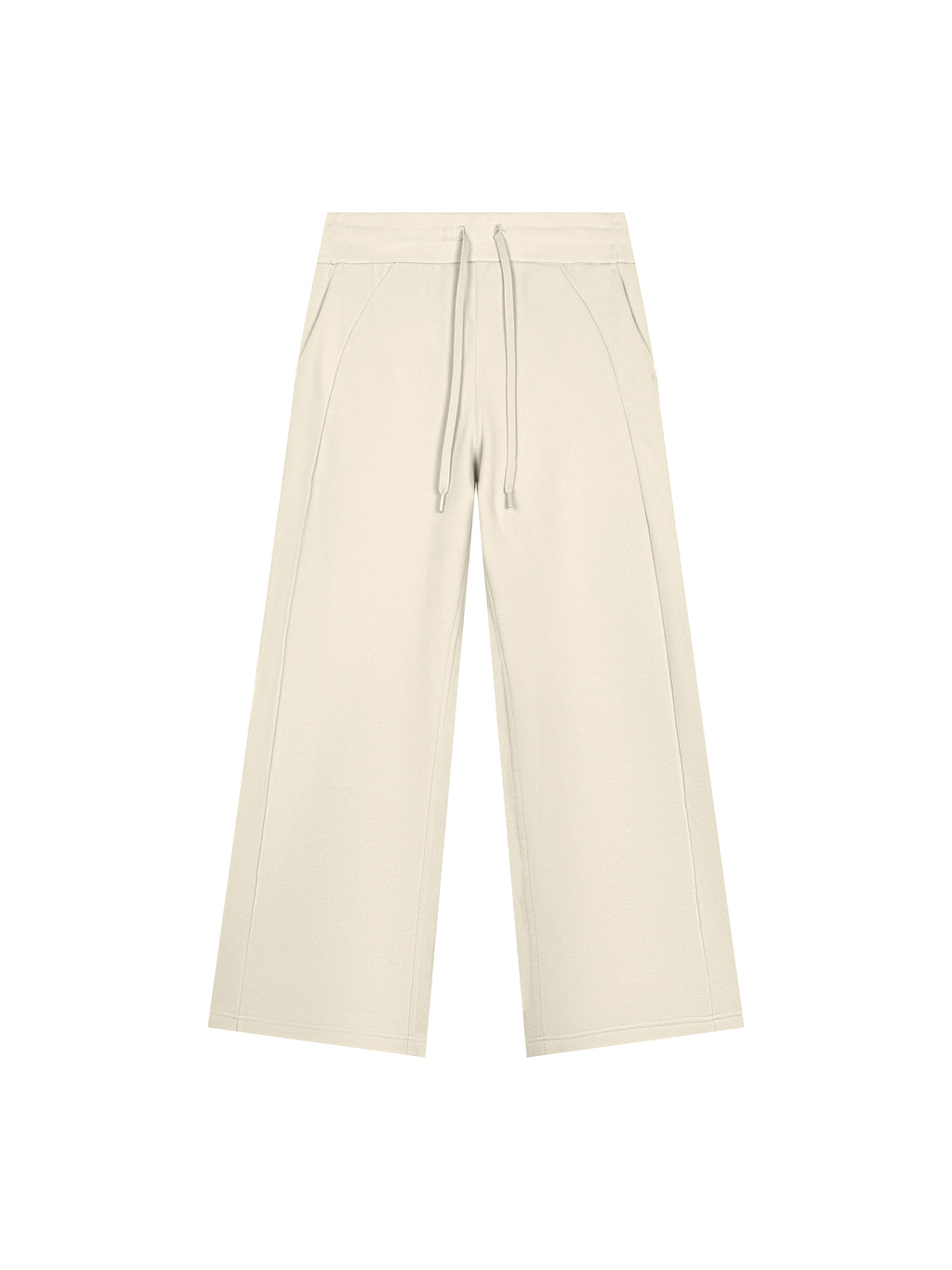 Women’s Wide Leg Fleece Sweatpants mild apricot front product view