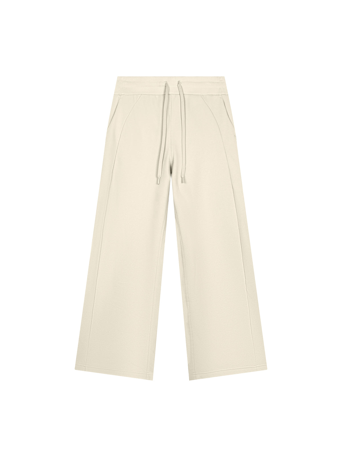 Women’s Wide Leg Fleece Sweatpants mild apricot front product view