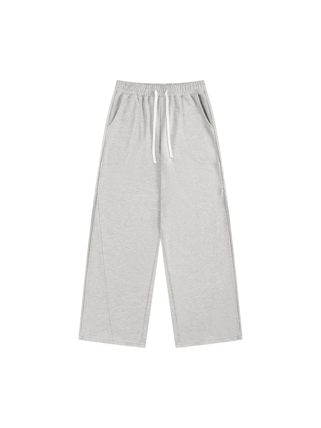 Women’s Wide Leg Sweatpants flower gray front product view