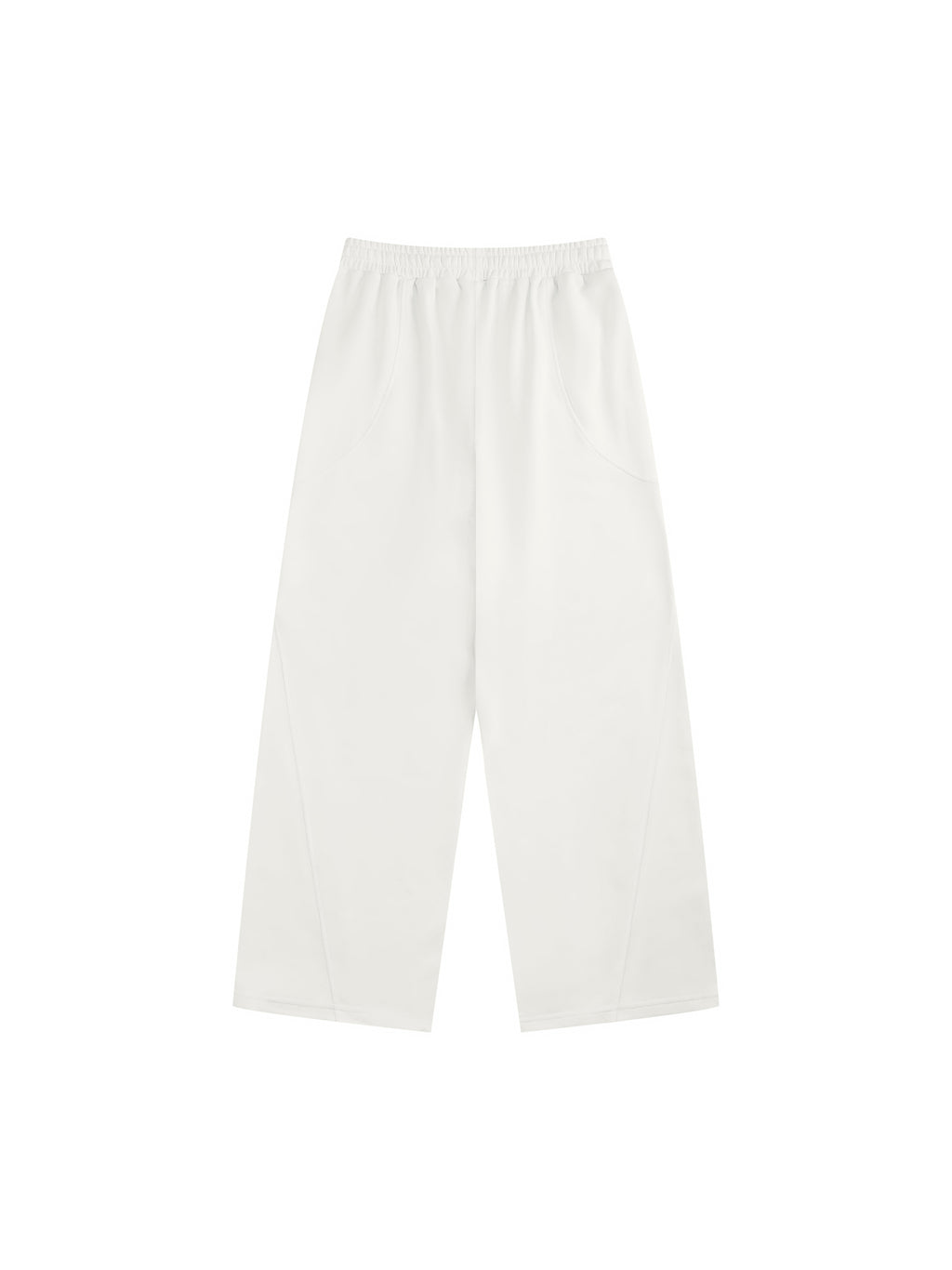 Women’s Wide Leg Sweatpants white back product view