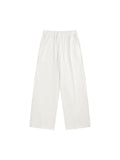 Women’s Wide Leg Sweatpants white front product view